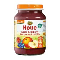 Holle Bio Organic Пюре яблочно-черничное (5 мес+) 190 г